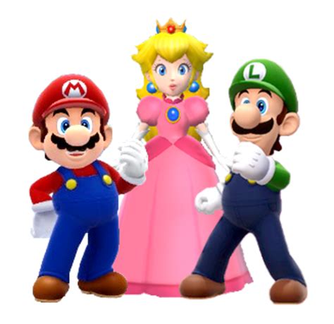 princess peach and mario and luigi